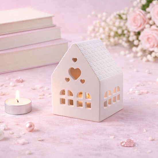 Svícen domek na čajovou svíčku